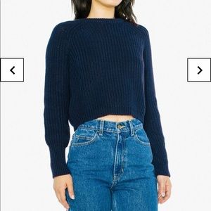 American Apparel Cropped Fisherman Sweater